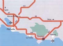 Location on the Med Coast